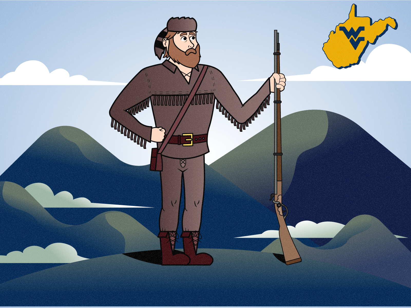 WVU Mountaineer Graphic